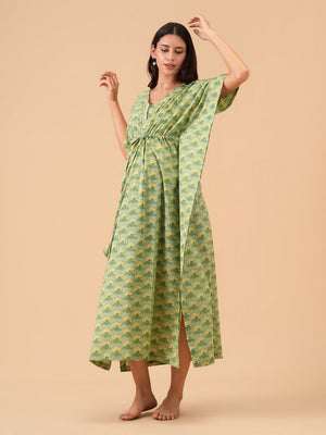 Pure Comfort Maternity and Nursing Kaftan Nighty - S Maternity Nightwear