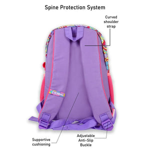 Purple 3d Glitter Butterfly School Backpack for Kids - Back To School