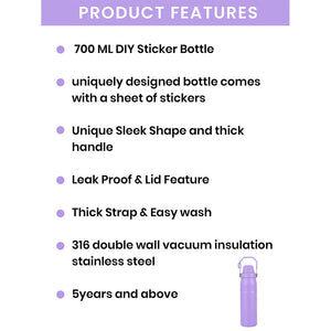 Purple Bento Box & Water Bottle Combo Rakhi Gift for Sister - Little Surprise BoxPurple Bento Box & Water Bottle Combo Rakhi Gift for Sister