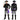 Purple & Black Pirate Adult Halloween Costume Fancy Dress Up - M Halloween