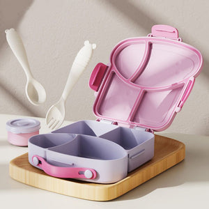Purple Bread slice Fun themed Kids Lunch Box/Tiffin - Back To School