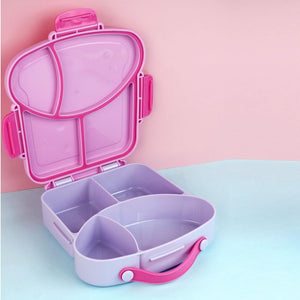 Purple Bread slice Fun themed Kids Lunch Box/Tiffin - Back To School
