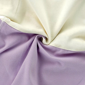 Purple & Cream Butterfly full sleeves jumpsuit style Romper for Tiny Toddlers - 6 - 12 Months Kids Clothing