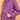 Close-up of Purple Frostbite maternity hoodie featuring drawstring hood and front kangaroo pocket.