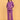 Pregnant model posing comfortably in Purple Frostbite maternity hoodie pajama loungewear set.
