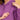 Close-up of hidden side zipper on Purple Frostbite maternity hoodie for easy nursing access.