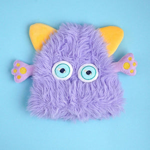 Purple Furry Monster 3d style Winter Cap/Beanie for Kids - Winter Wear