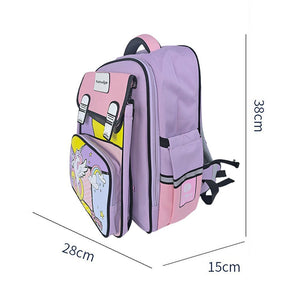 Purple Happy Unicorn School Backpack for Kids - Little Surprise BoxPurple Happy Unicorn School Backpack for Kids