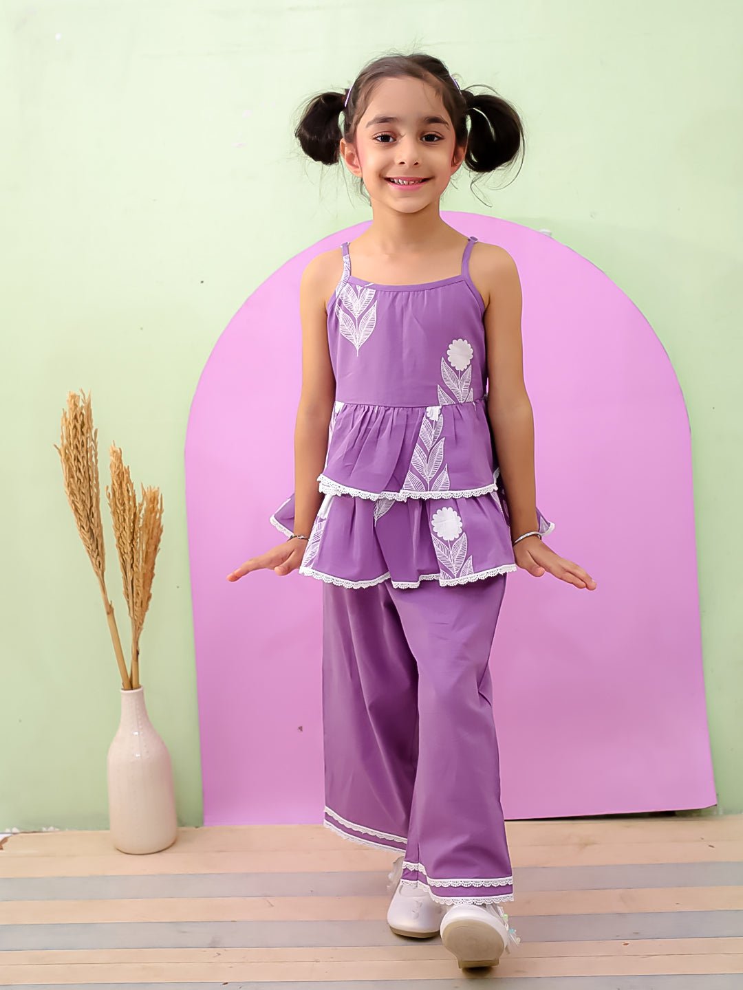 Purple Haze Girls Peplum Co - ord Set - KES - RA - PRPH - 0 - 6
