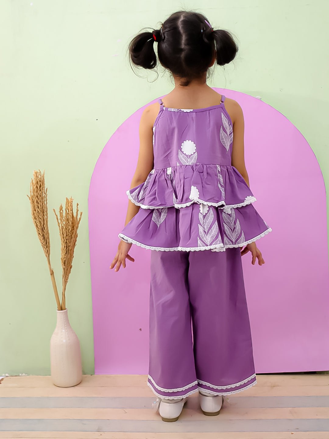Purple Haze Girls Peplum Co - ord Set - KES - RA - PRPH - 0 - 6