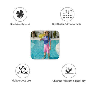 Purple & Pink color Block style Swimwear/swimsuit for Kids - Little Surprise BoxPurple & Pink color Block style Swimwear/swimsuit for Kids - Little Surprise BoxPurple & Pink color Block style Swimwear/swimsuit for Kids