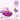 Purple & Pink Unicorn Patch Breathable Mesh Wide Brim Sun Hat for Kids & Toddlers with Adjustable Strap - 2 - 5 Years Swim