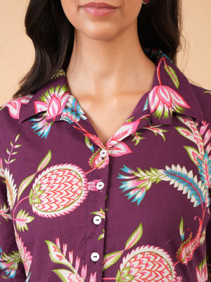 Purple Regalia Maternity and Nursing Dress - S Maternity Casual Dress