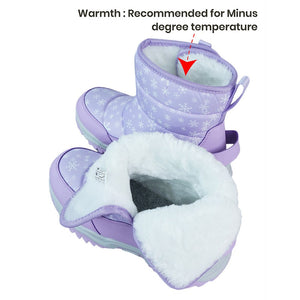Purple Snowflake Waterproof Winter Snow Boots for Kids for Minus Degree Temperature - 27 EUR Winter Wear