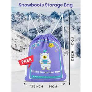 Purple Snowflake Waterproof Winter Snow Boots for Women for Minus Degree Temperature - 36 EUR Winter Wear