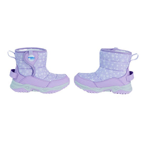 Purple Snowflake Waterproof Winter Snow Boots for Women for Minus Degree Temperature - 36 EUR Winter Wear