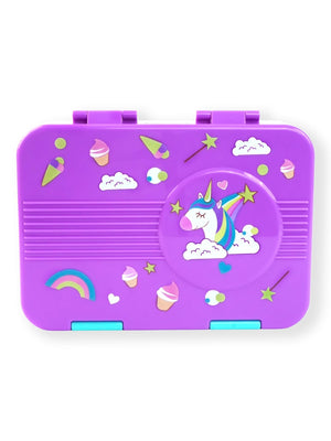 Purple Unicorn Bento Lunch Box for Kids - Back To School