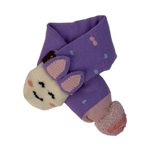 Purple Unicorn Pompom Winter Cap & matching Neck Muffler 2pcs Set, 3 - 8yrs - Little Surprise BoxPurple Unicorn Pompom Winter Cap & matching Neck Muffler 2pcs Set, 3 - 8yrs