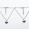 Pushker Badri Sarraf Pure Silver Heart Charm Anklet- (Set of 2) - PYL-HRTCHRM