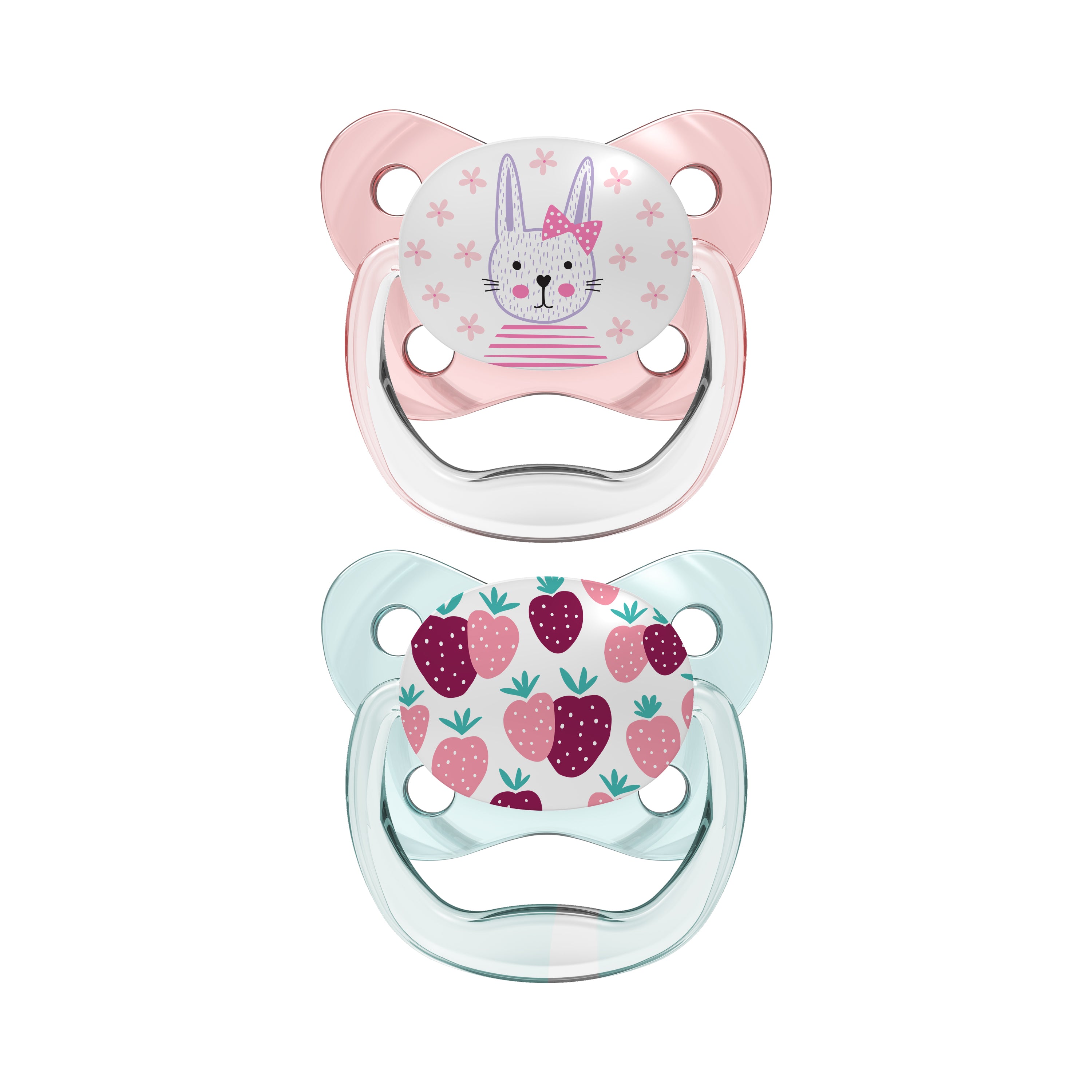 Dr. Brown'S Prevent Butterfly Soother - Stage 1, Pink, 2-Pack Pink Birth+ to 6M