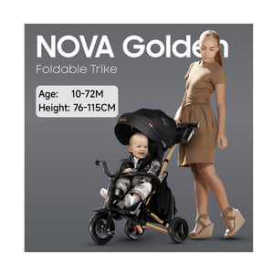 Qplay Trikes Nova Limited Edition Golden Black 10 to 72 Months - Tricycle
