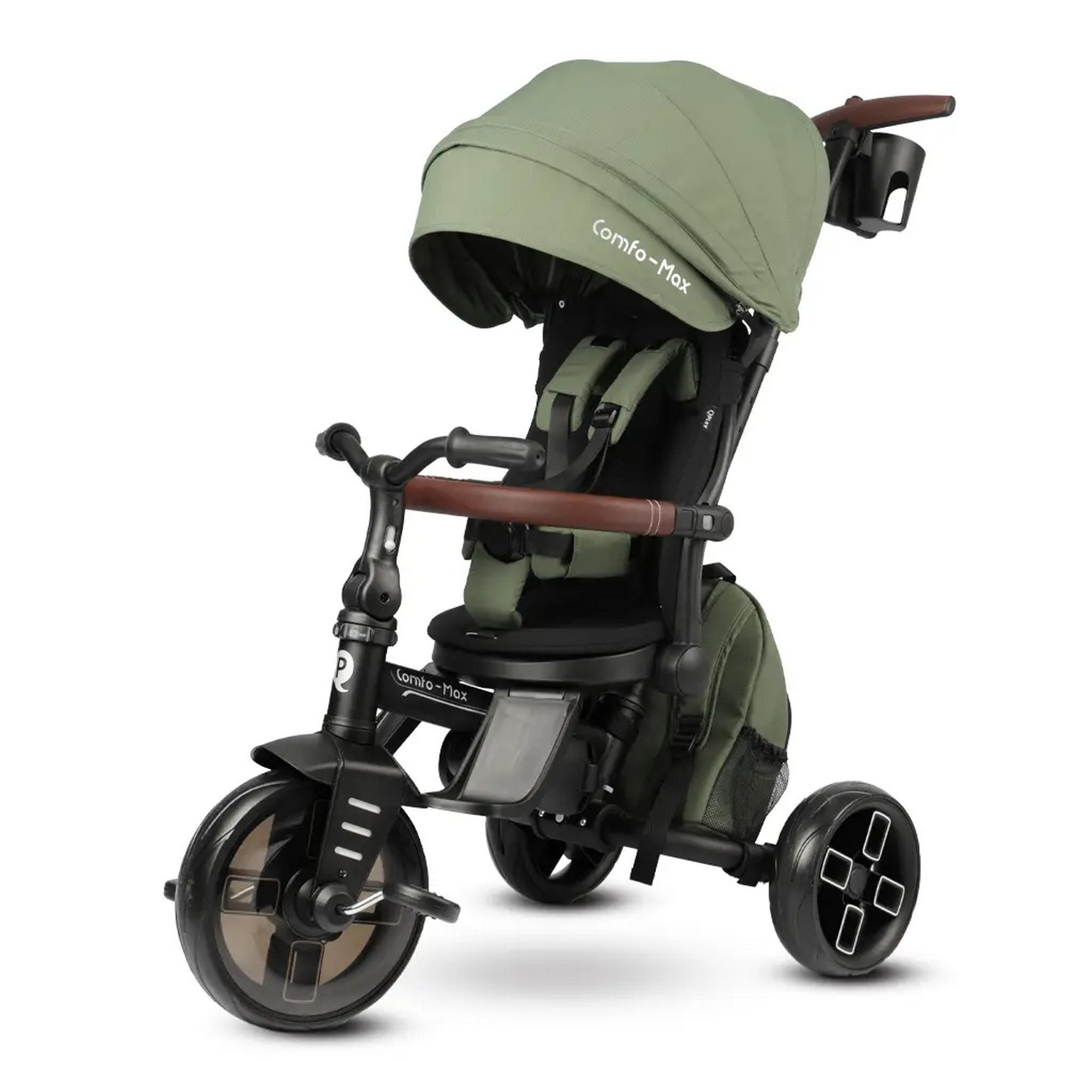 Qplay Trikes/Tricycle Comfo Max 8in1 Olive Green 10 to 72 Months - T70 - OG