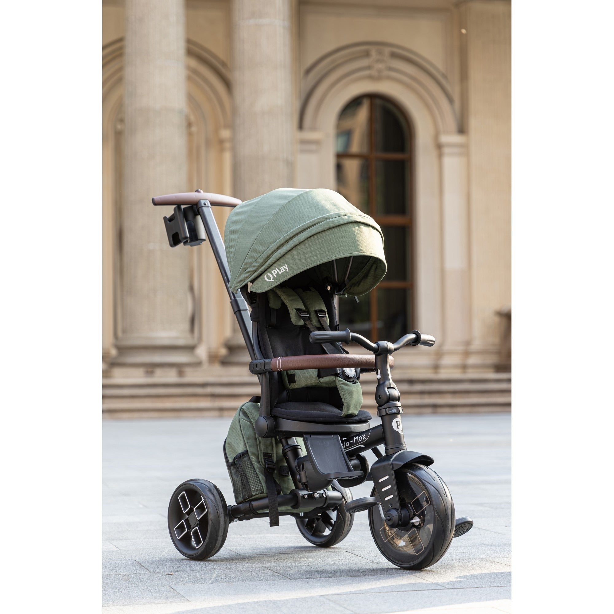 Qplay Trikes/Tricycle Comfo Max 8in1 Olive Green 10 to 72 Months - T70 - OG