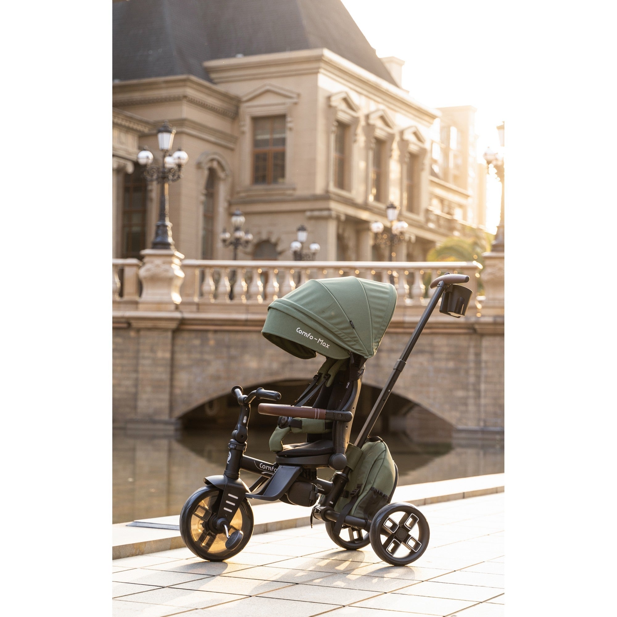 Qplay Trikes/Tricycle Comfo Max 8in1 Olive Green 10 to 72 Months - T70 - OG