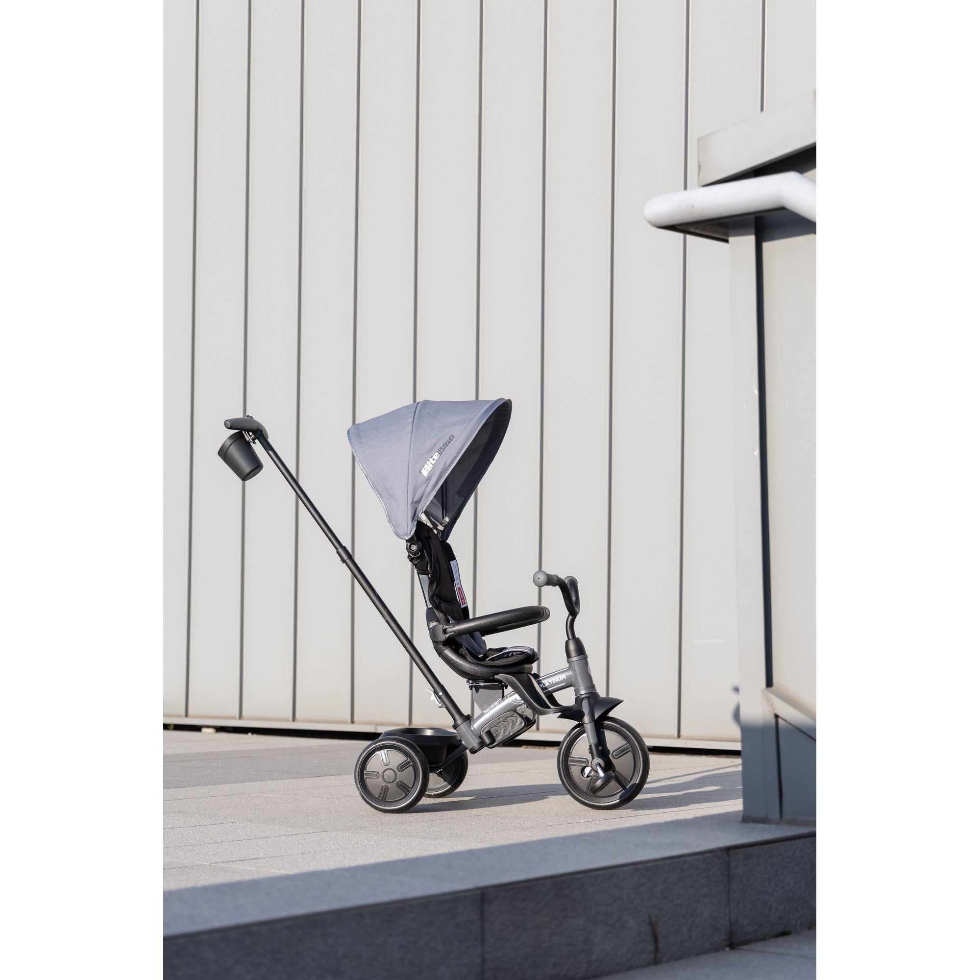 Qplay Trikes/Tricycle Elite Platinum 6in1 Dark Grey 10 to 72 Months - T10 - Z - DG