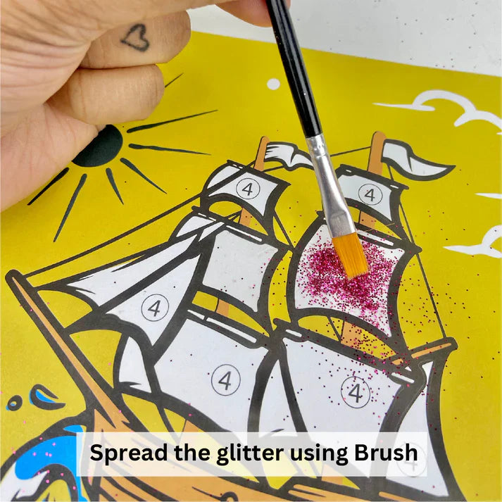 SCOOBIES GLITTERY ART SET (BOYS)