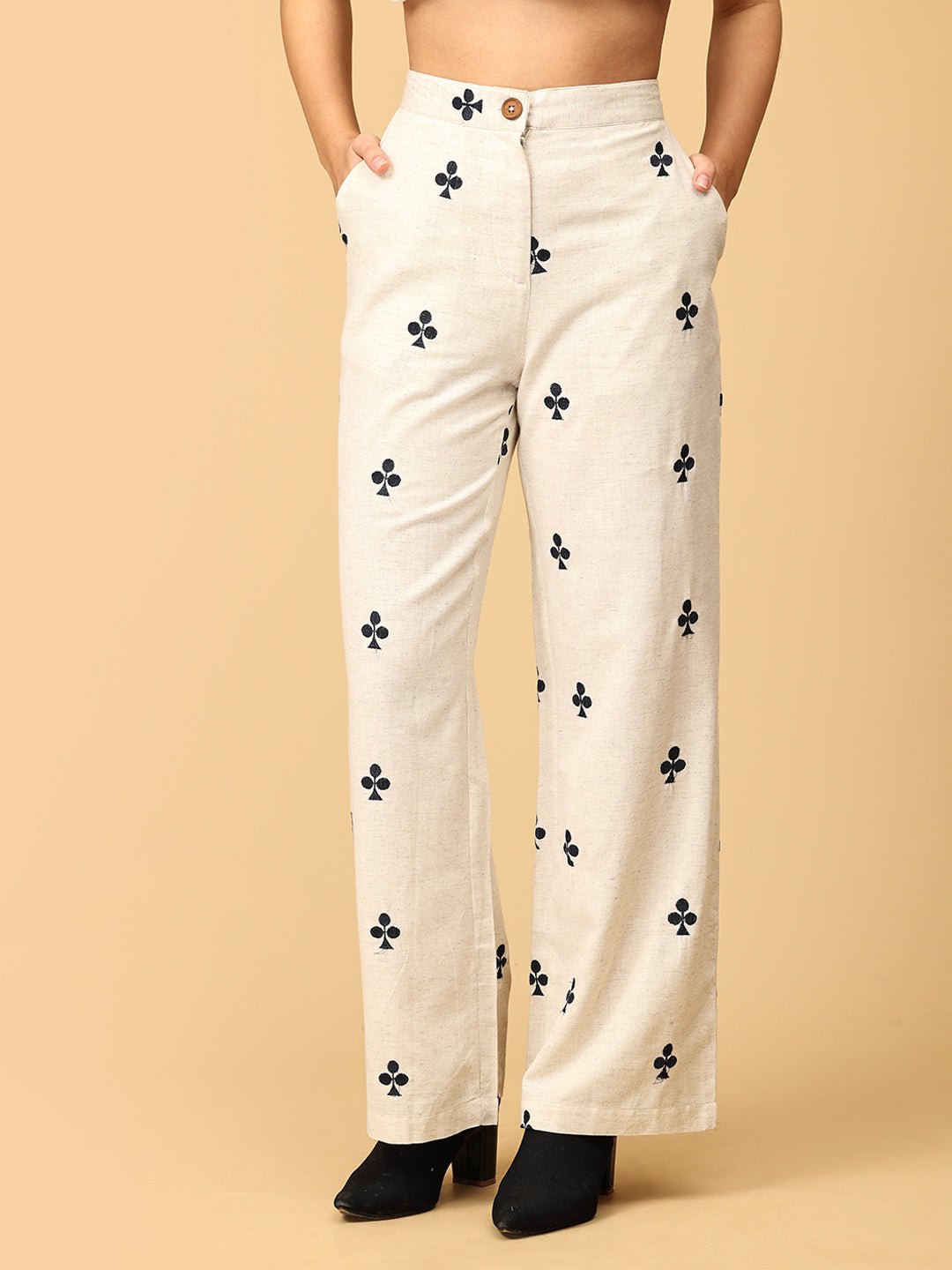 Queen of Spades Embroidered Womens Co Ord Set With Jacket - WES - SK - QNOS - S