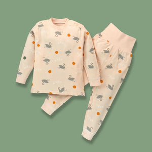 Queen Swan Full sleeves tops & pants set Unisex Kids Wear - 18 - 24 months Kids Clothing