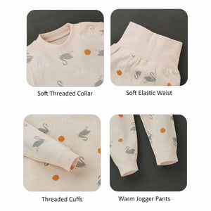 Queen Swan Full sleeves tops & pants set Unisex Kids Wear - 18 - 24 months Kids Clothing