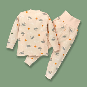 Queen Swan Full sleeves tops & pants set Unisex Kids Wear - 18 - 24 months Kids Clothing