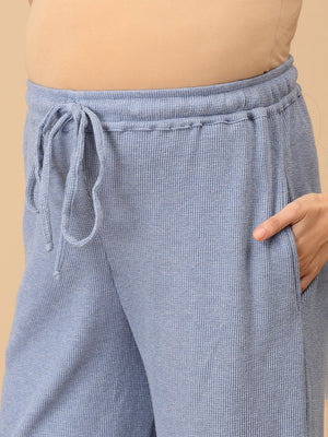 Quiet Hour Waffle Maternity Culottes Pants - PYJ - SD - QUHR - S