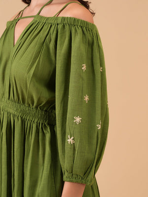 Quiet Olive Women's Dress - S Women's Dress