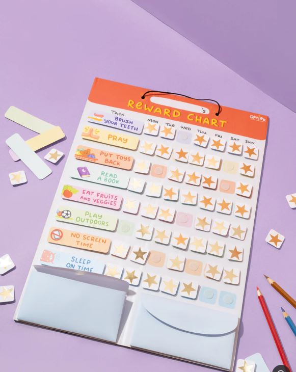 Qwirk Store Reward Chart - Customizable, Detachable & Motivational System for Kids - 86551