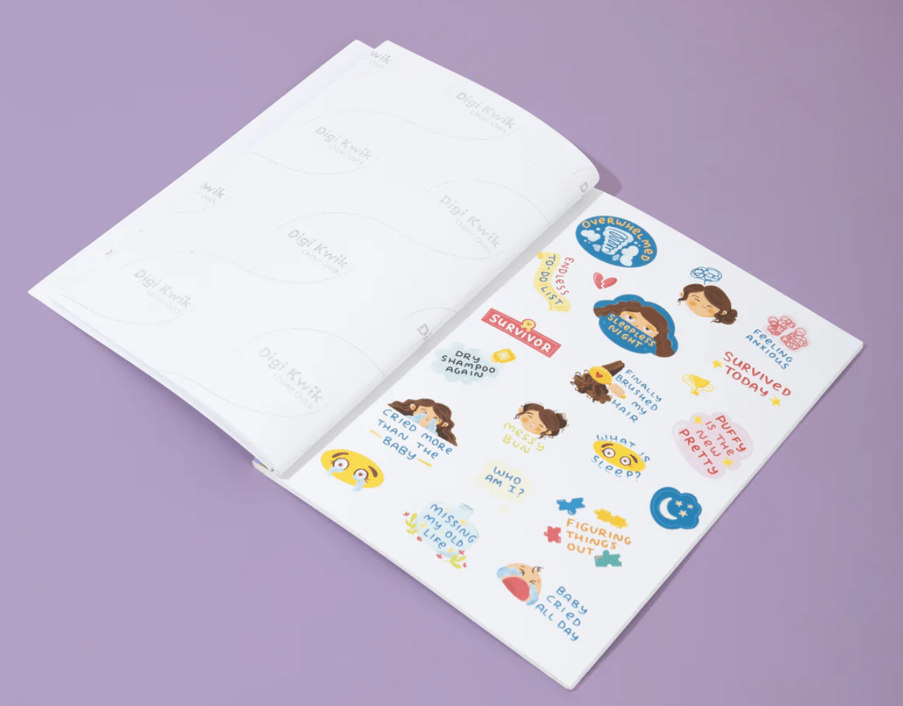 Qwirk Store The Postpartum Journal And Companion - Recover, Reflect and Reclaim yourself - Journal