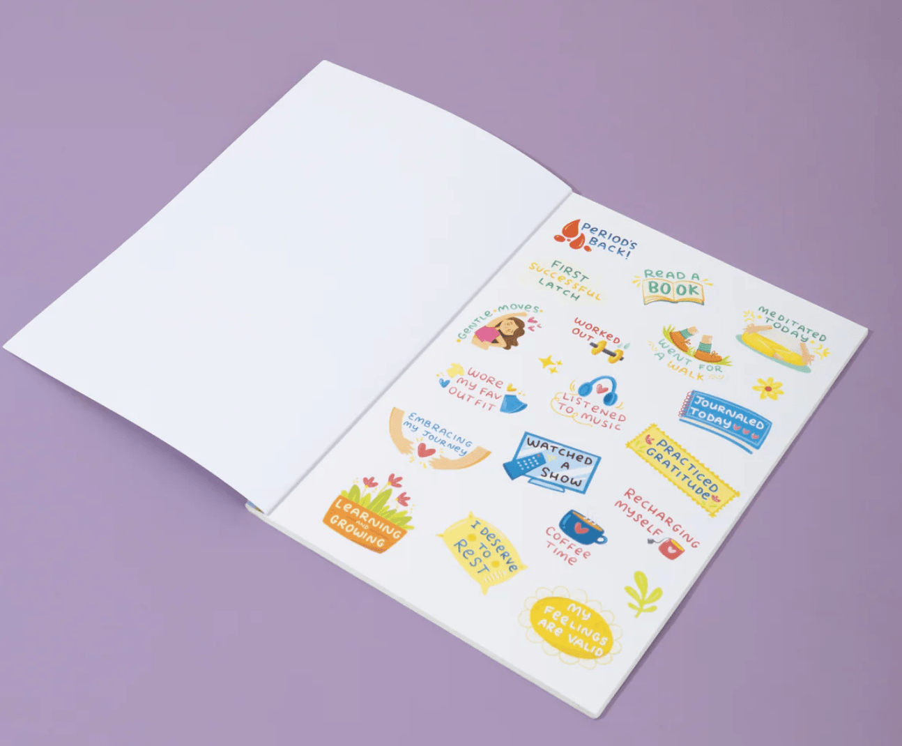 Qwirk Store The Postpartum Journal And Companion - Recover, Reflect and Reclaim yourself - Journal