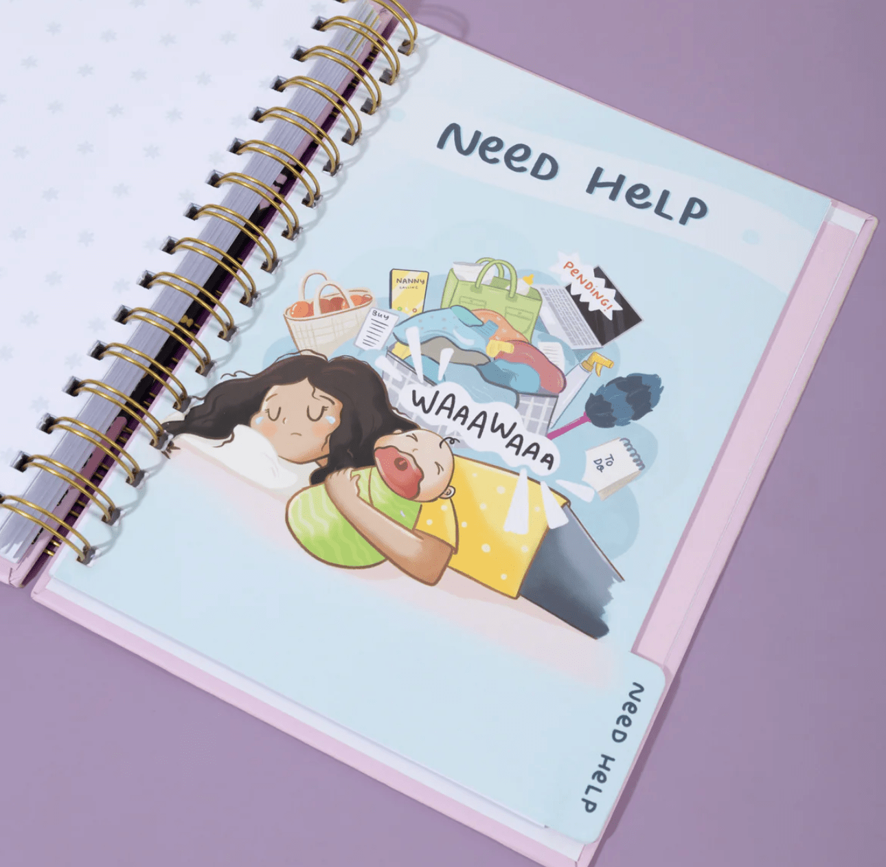 Qwirk Store The Postpartum Journal And Companion - Recover, Reflect and Reclaim yourself - Journal