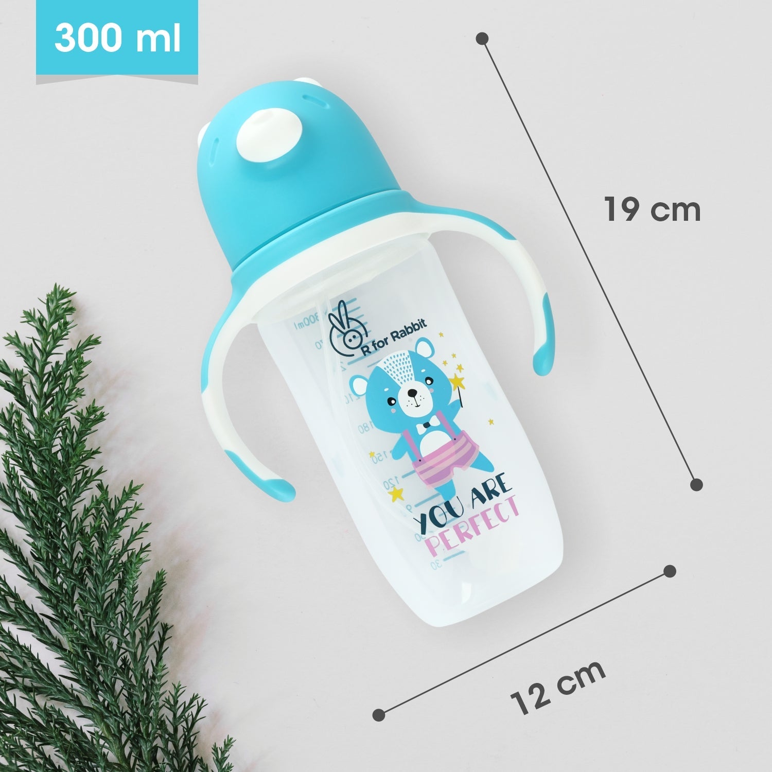 R for Rabbit Baloo Baby Straw Sipper - Blue - SIHPB01