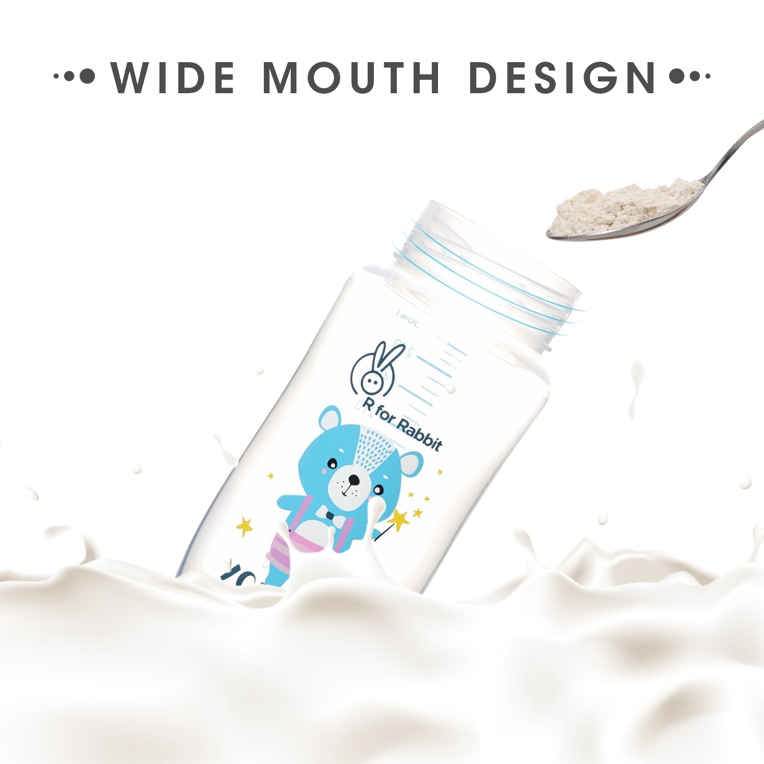 R for Rabbit Baloo Baby Straw Sipper - Blue - SIHPB01