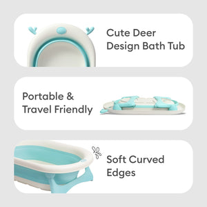 R for Rabbit Bubble Double Aqua Baby Bath Tub - Blue - BTBDAB3