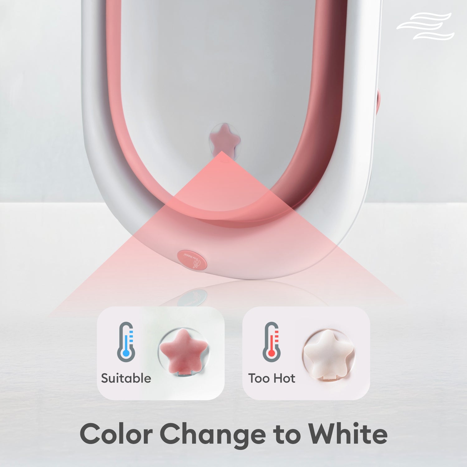 R for Rabbit Bubble Double Aqua Baby Bath Tub - Pink - BTBDAP3