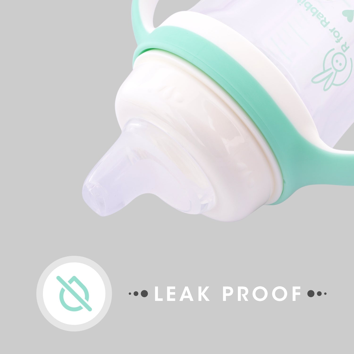 R for Rabbit Bunny Baby Spout Sippy Cup - Green - Sippers