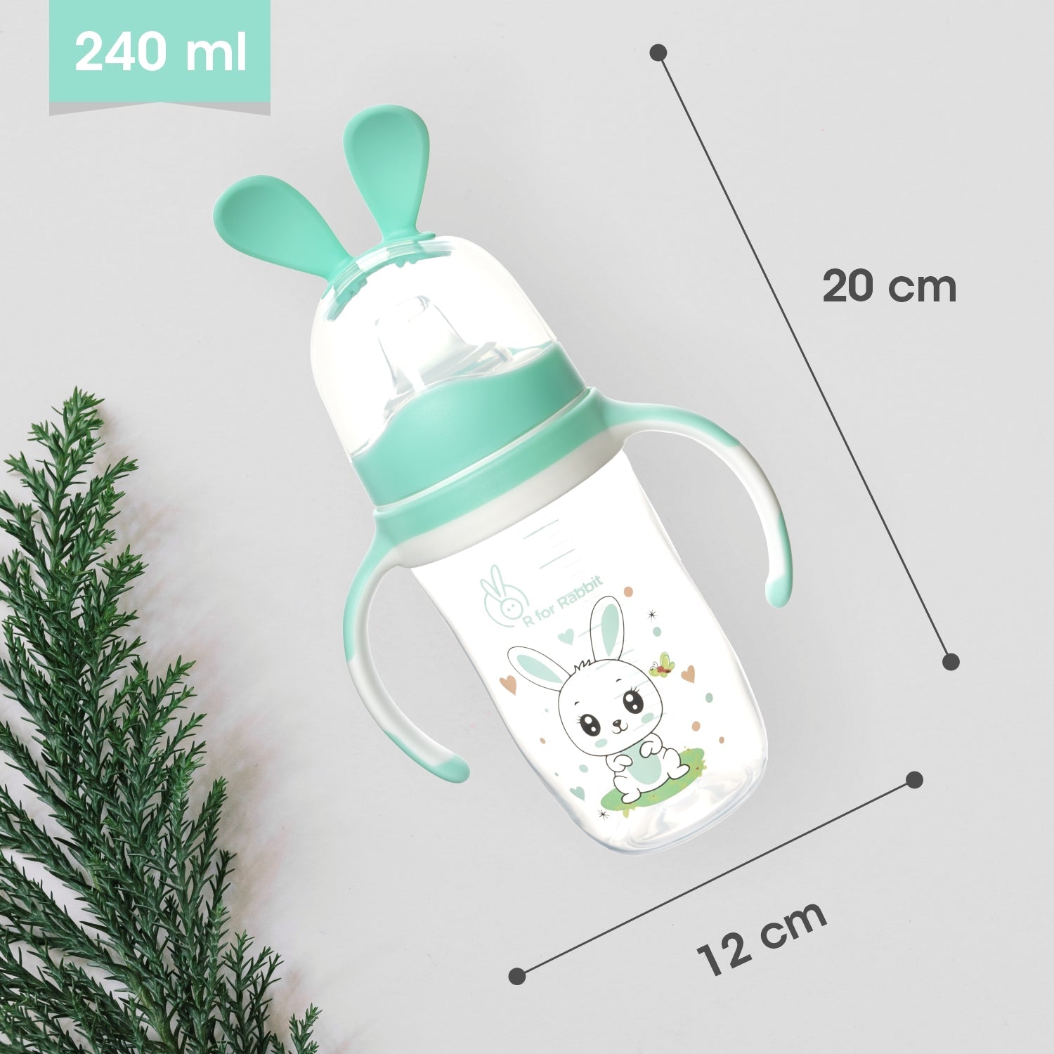 R for Rabbit Bunny Baby Spout Sippy Cup - Green - Sippers