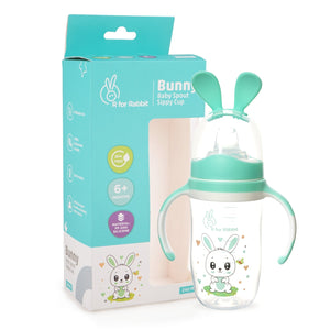 R for Rabbit Bunny Baby Spout Sippy Cup - Green - Sippers