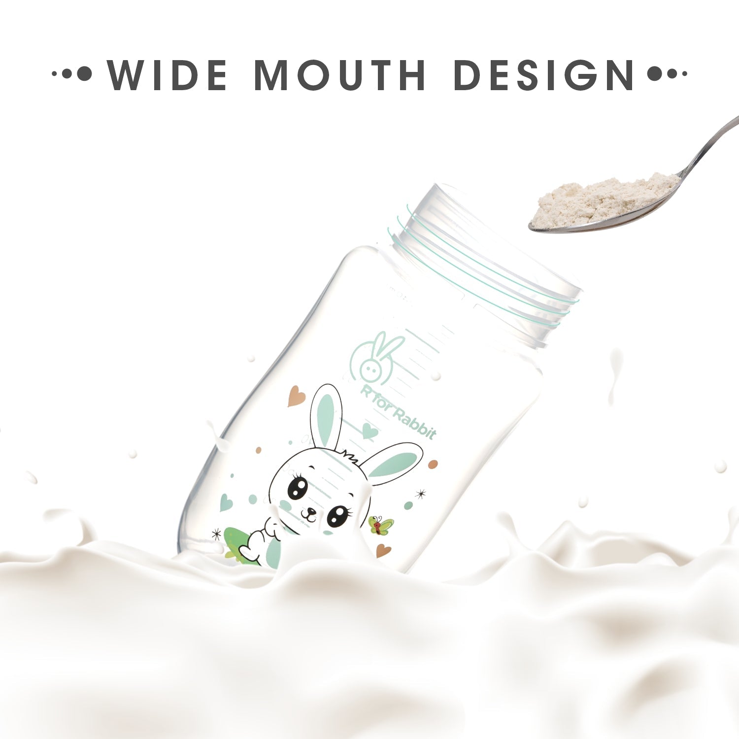 R for Rabbit Bunny Baby Spout Sippy Cup - Green - Sippers