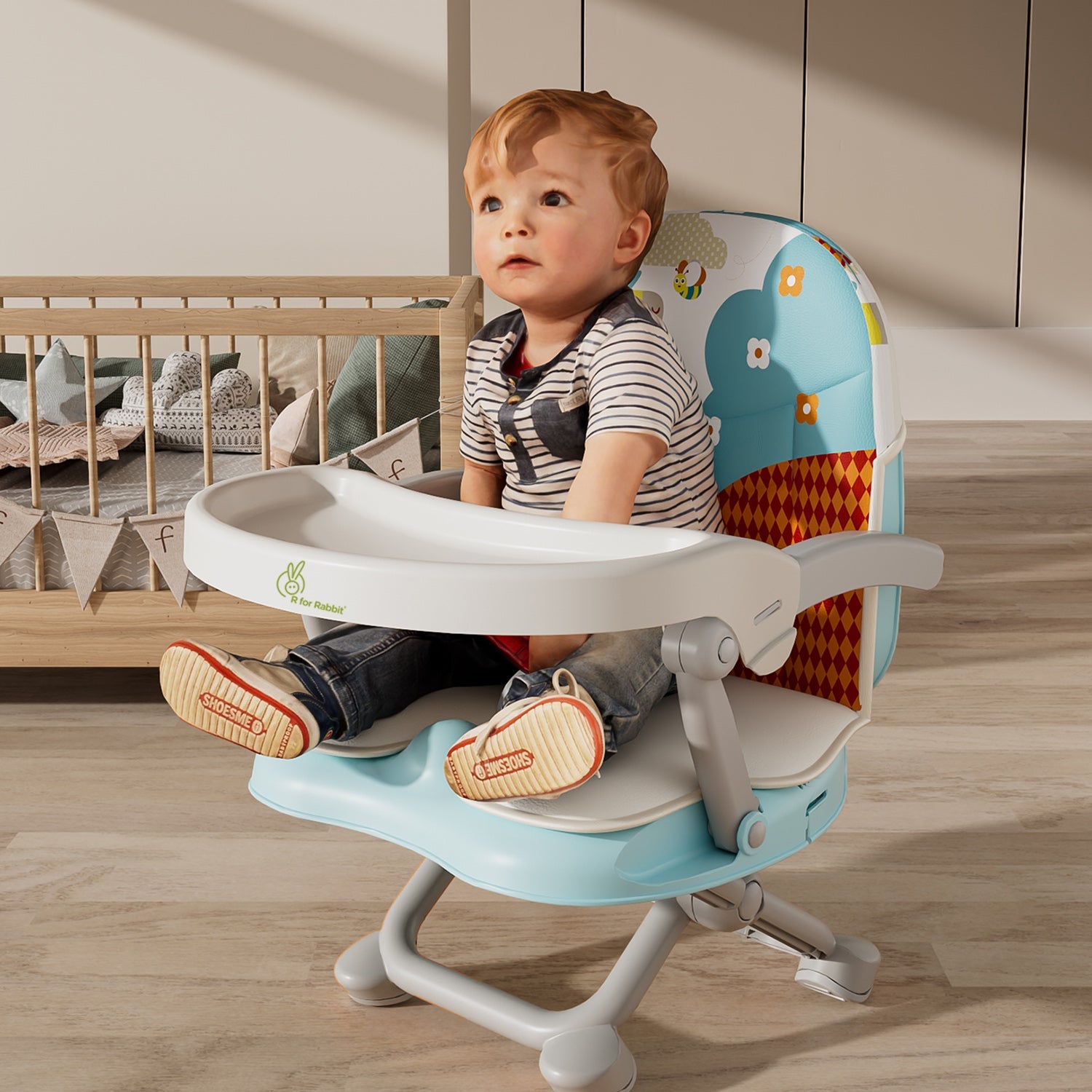 Rabbit Rocking Infant Chair R for Rabbit Candy Pop - The Stylish Booster Chair - Aqua Blue - BOCPAB1