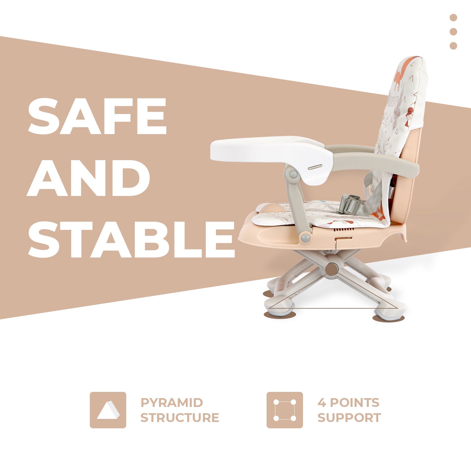 R For Rabbit Candy Pop - The Stylish Booster Chair - Beige - BOCPBE1